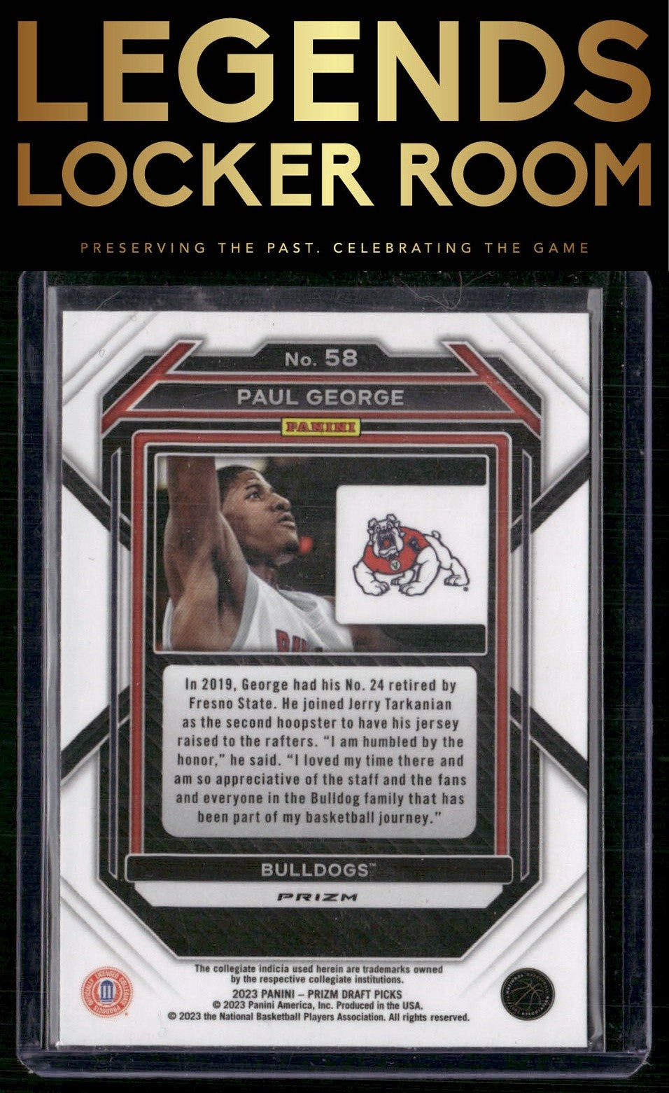 2023 Panini Prizm Draft Picks #58 Paul George Silver