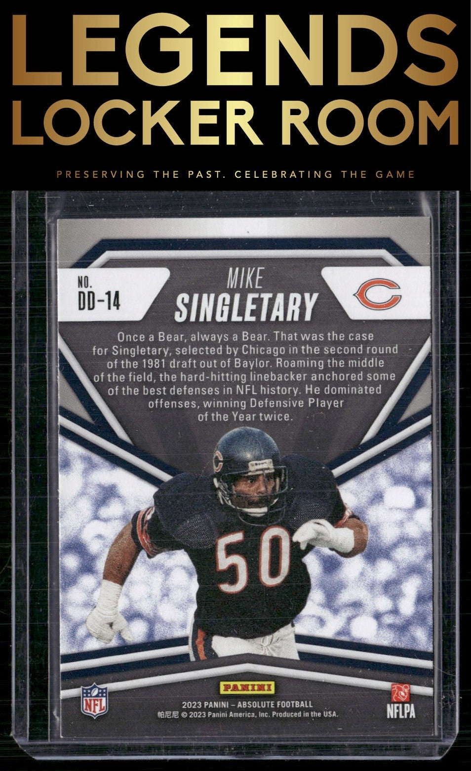 2023 Panini Absolute #DD-14 Mike Singletary Draft Diamonds