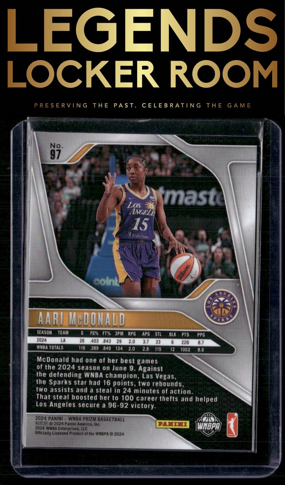 2024 Panini Prizm WNBA #97 Aari McDonald