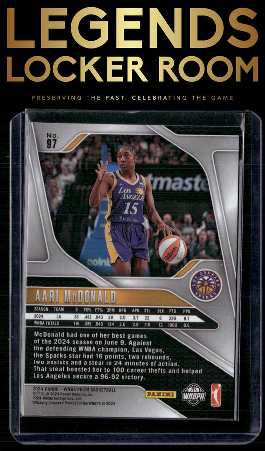 2024 Panini Prizm WNBA #97 Aari McDonald