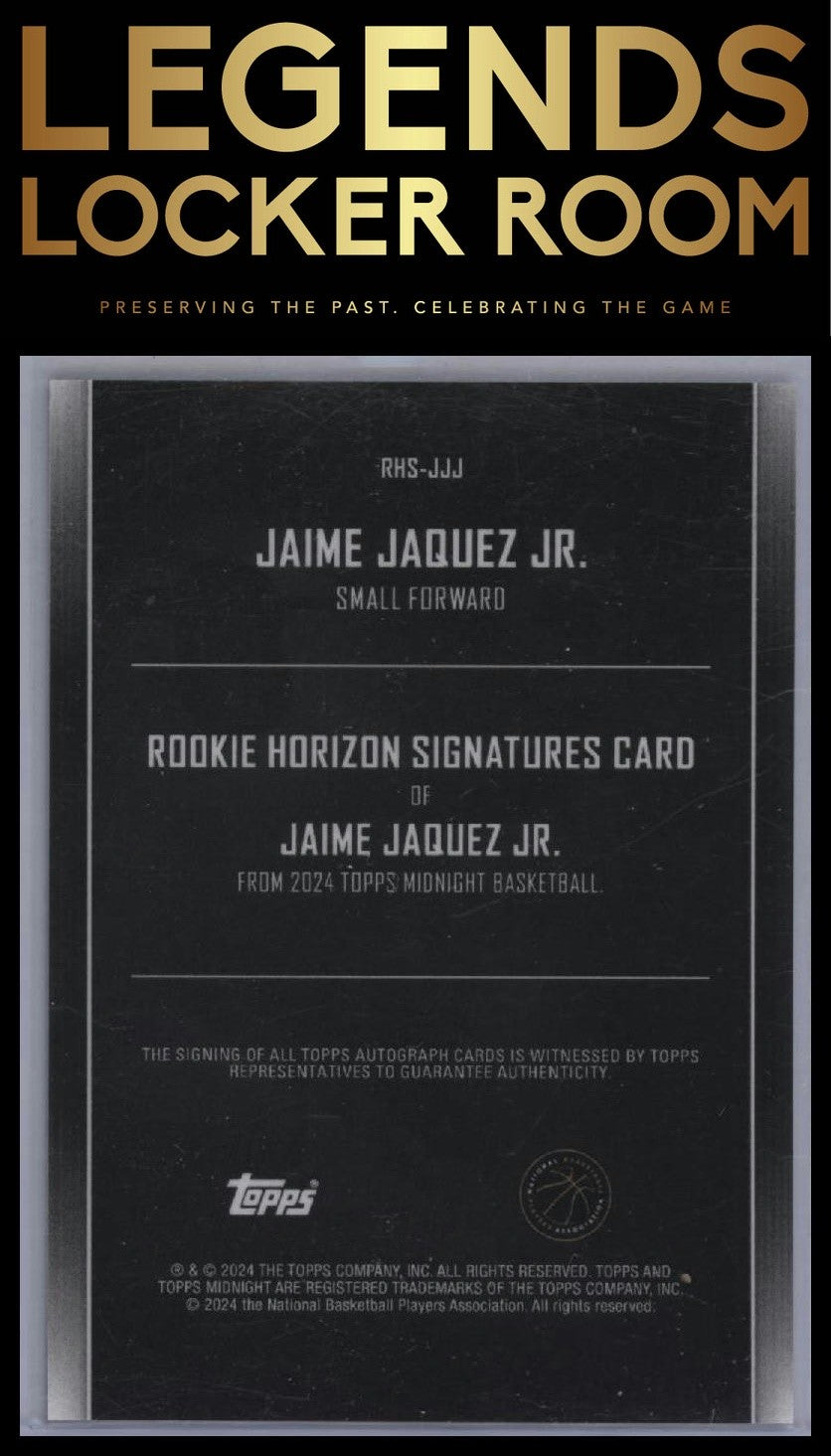 2023-24 Topps Midnight #RHS-JJJ Jaime Jaquez Jr. Rookie Horizon Signatures