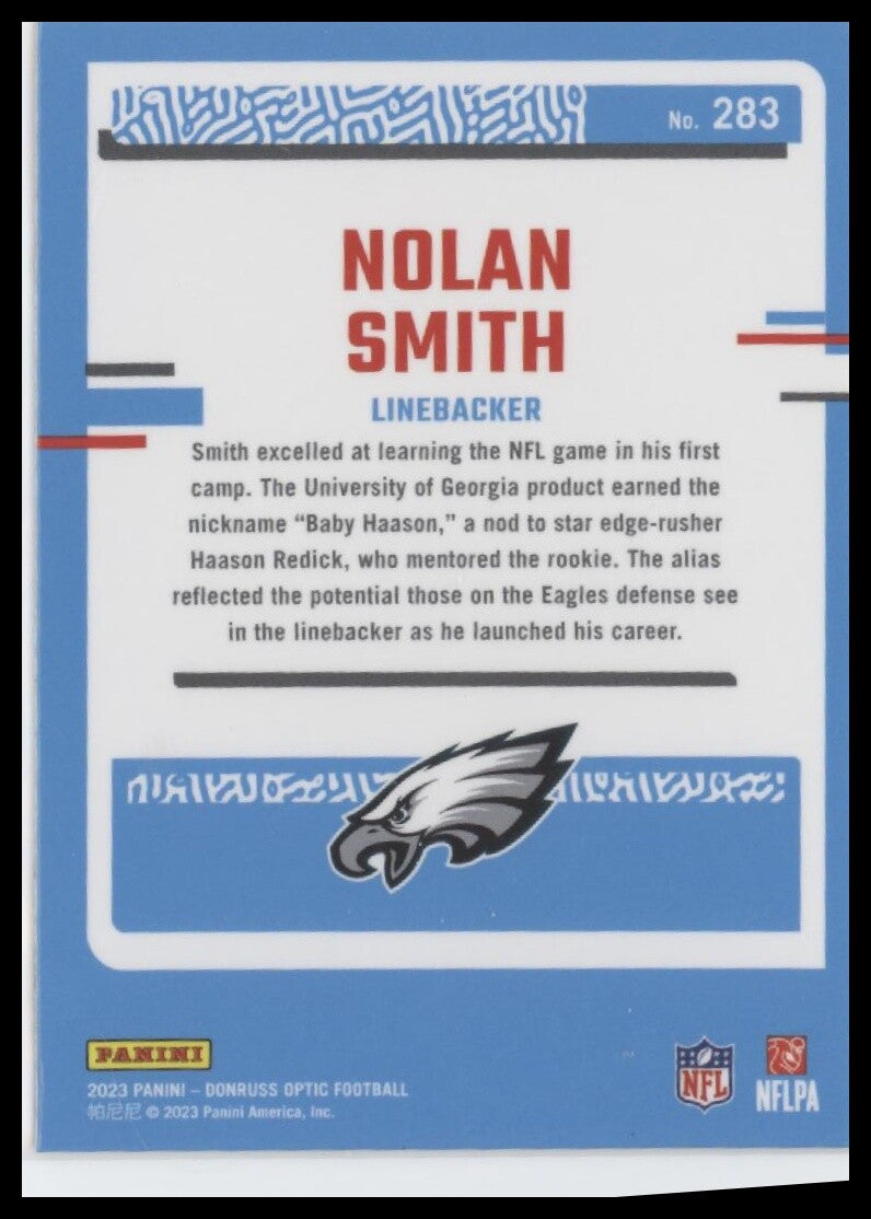 2023 Donruss Optic #283 Nolan Smith