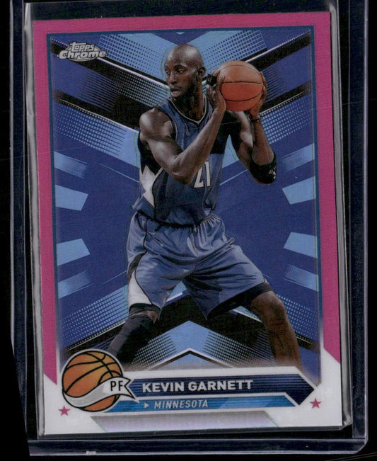 2023-24 Topps Chrome #64 Kevin Garnett Pink Basketball Refractors