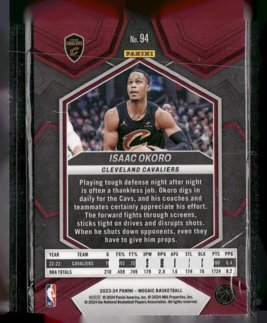 2023-24 Panini Mosaic #94 Isaac Okoro