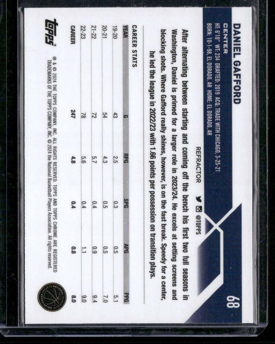 2023-24 Topps Chrome #68 Daniel Gafford Refractors