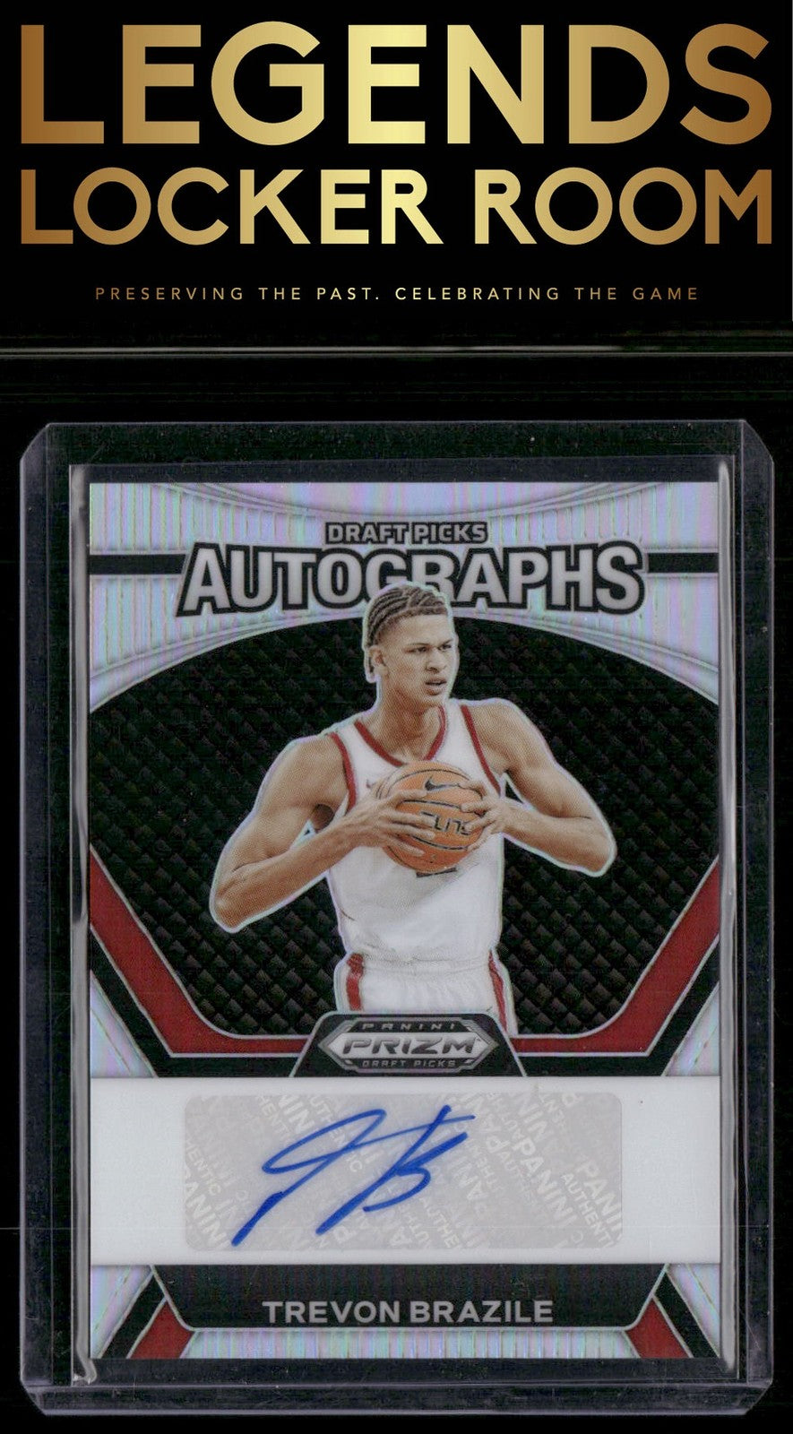 2024 Panini Prizm Draft Picks Trevon Brazile Draft Picks Auto Prizms Silver