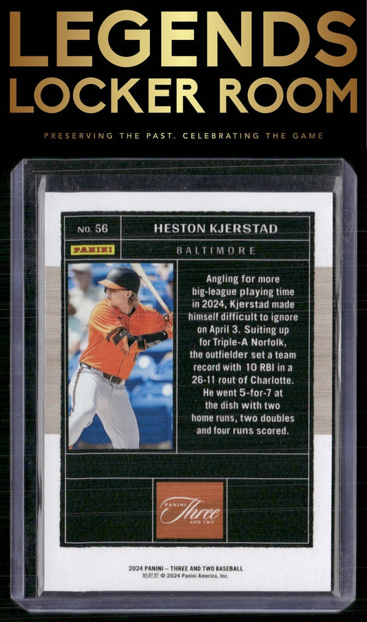 2024 Panini Three and Two #56 Heston Kjerstad Holo Blue #/15