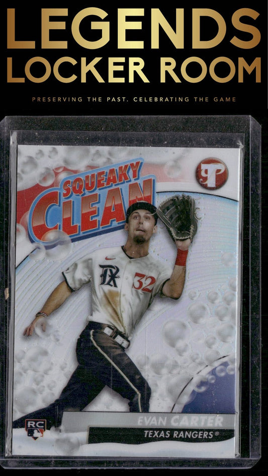 2024 Topps Pristine #SQ-12 Evan Carter Squeaky Clean