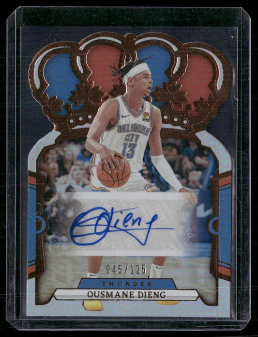 2023-24 Panini Crown Royale #CA-OUS Ousmane Dieng Crown Autographs #/125