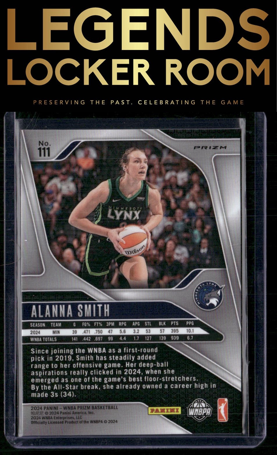 2024 Panini Prizm WNBA #111 Alanna Smith Silver Prizms