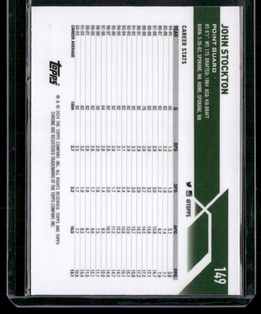 2023-24 Topps Chrome #149 John Stockton