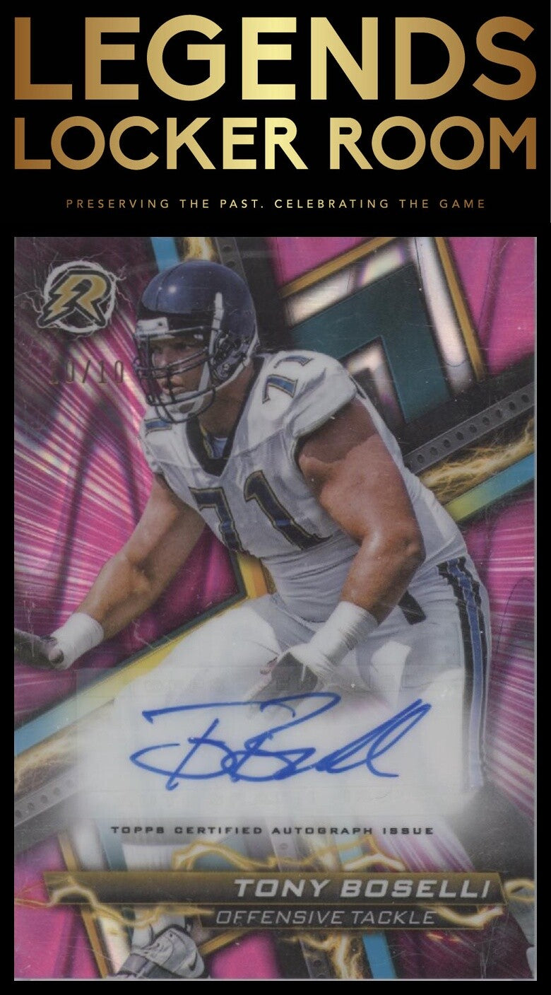 2023 Topps Composite Tony Boselli Resurgence Signatures Pink Power Surge 10/10