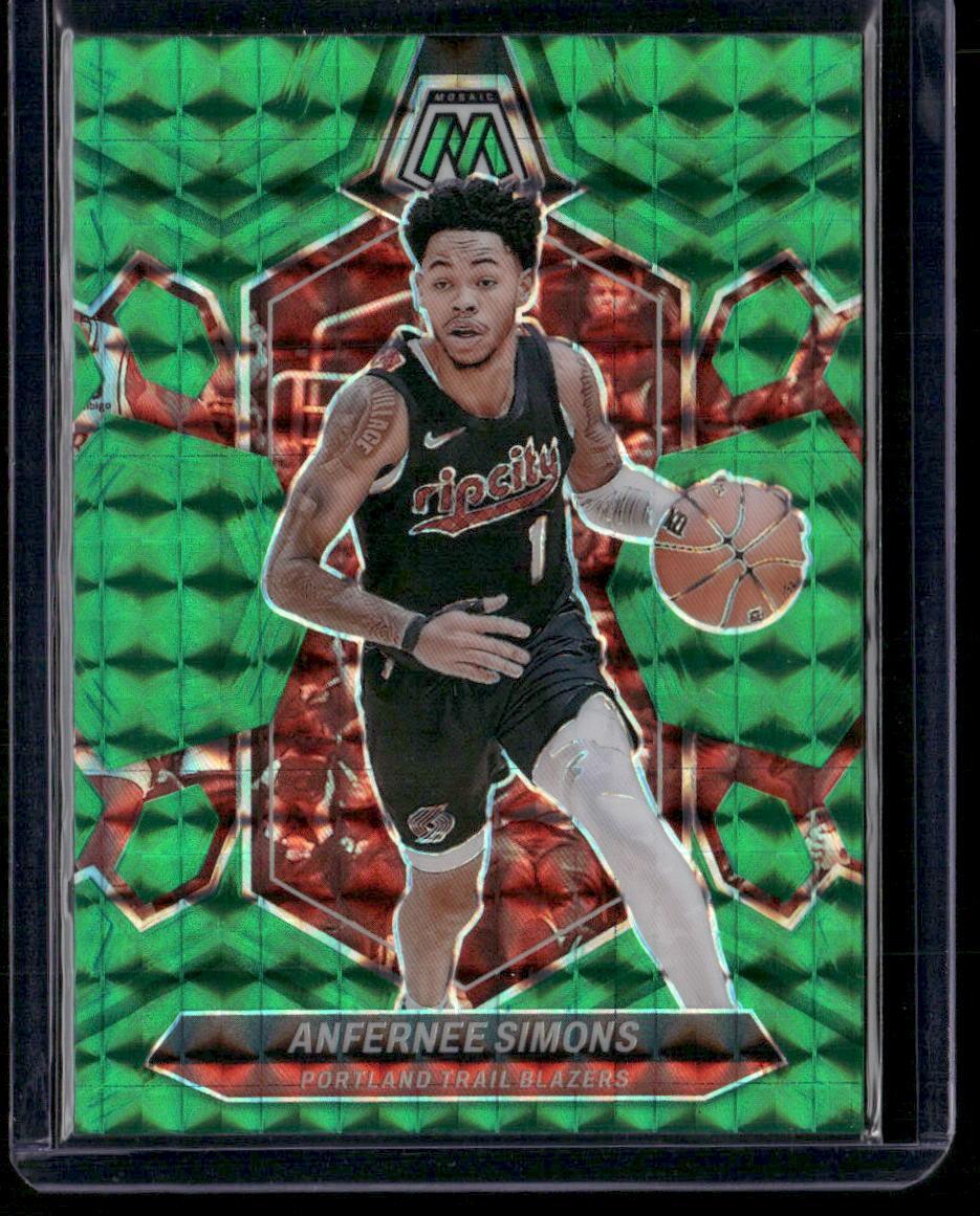 2023-24 Panini Mosaic #65 Anfernee Simons Green