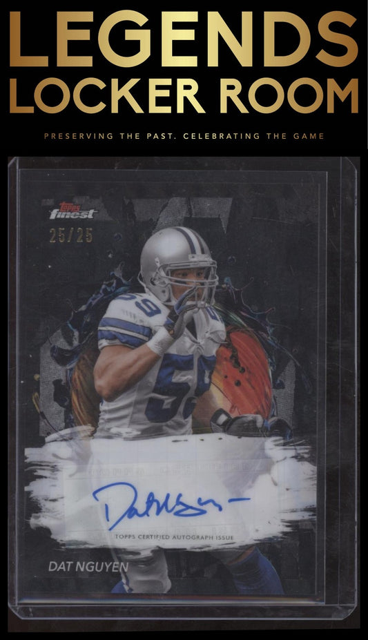 2024 Finest Dat Nguyen Finest Autographs Black Refractor 25/25 Bookend!