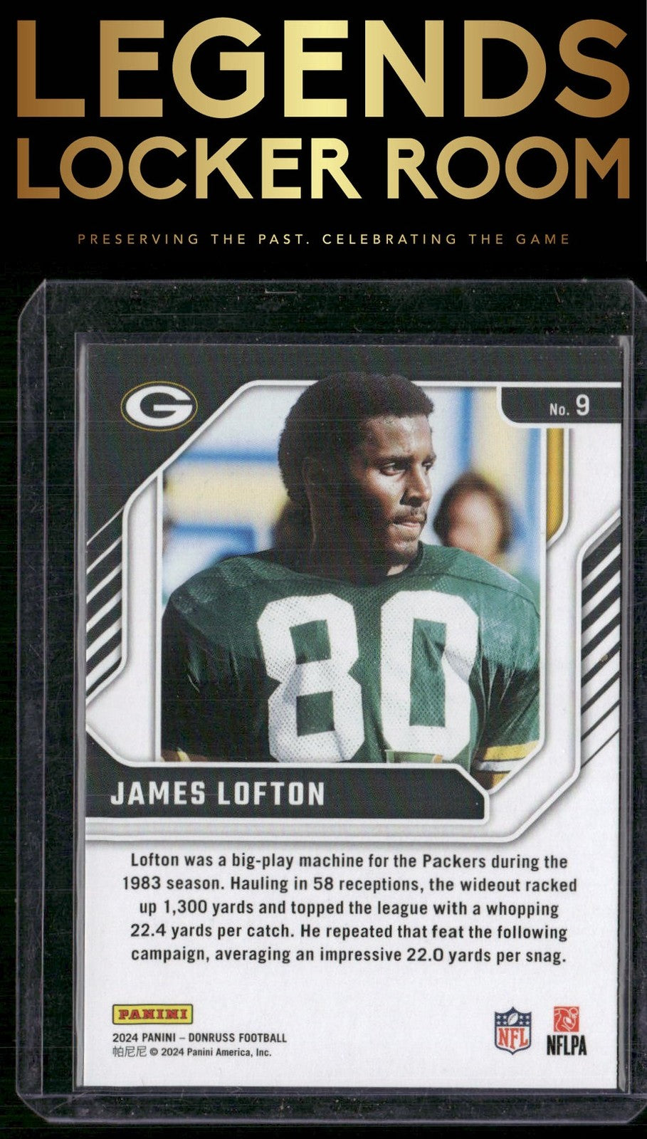 2024 Donruss #9 James Lofton The Legends Series