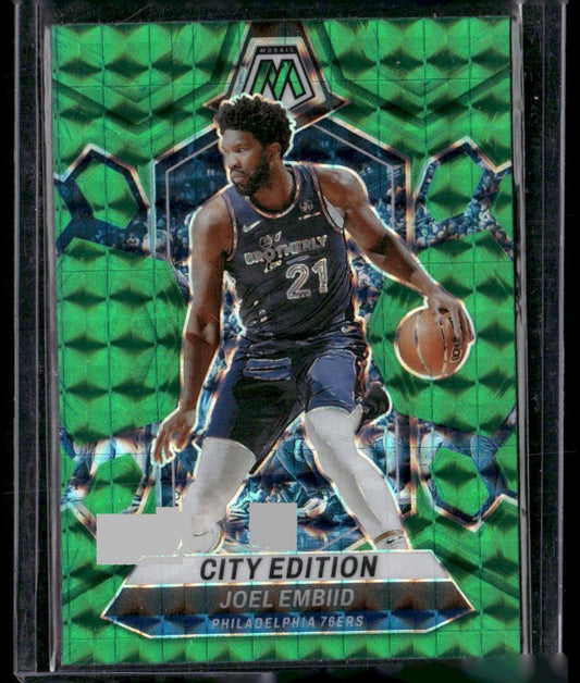 2023-24 Panini Mosaic #283 Joel Embiid Green