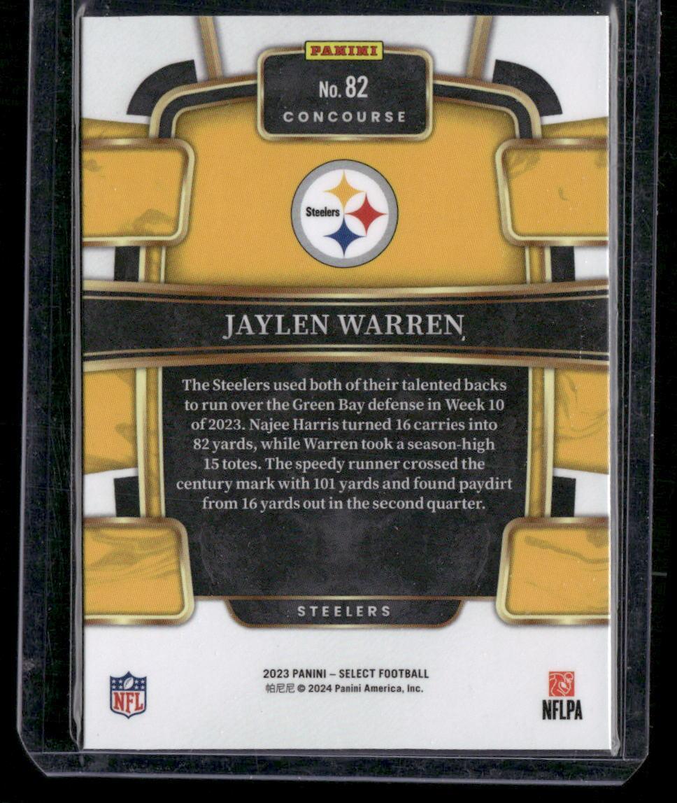 2023 Panini Select #82 Jaylen Warren