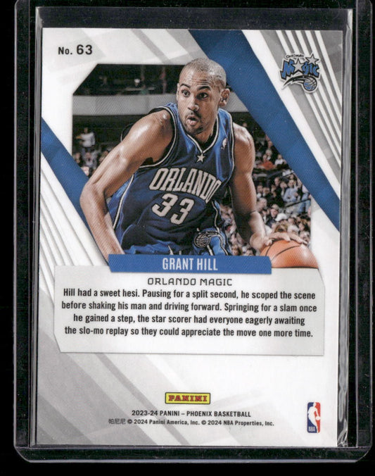 2023-24 Panini Phoenix #63 Grant Hill Phoenix Teal Lazer