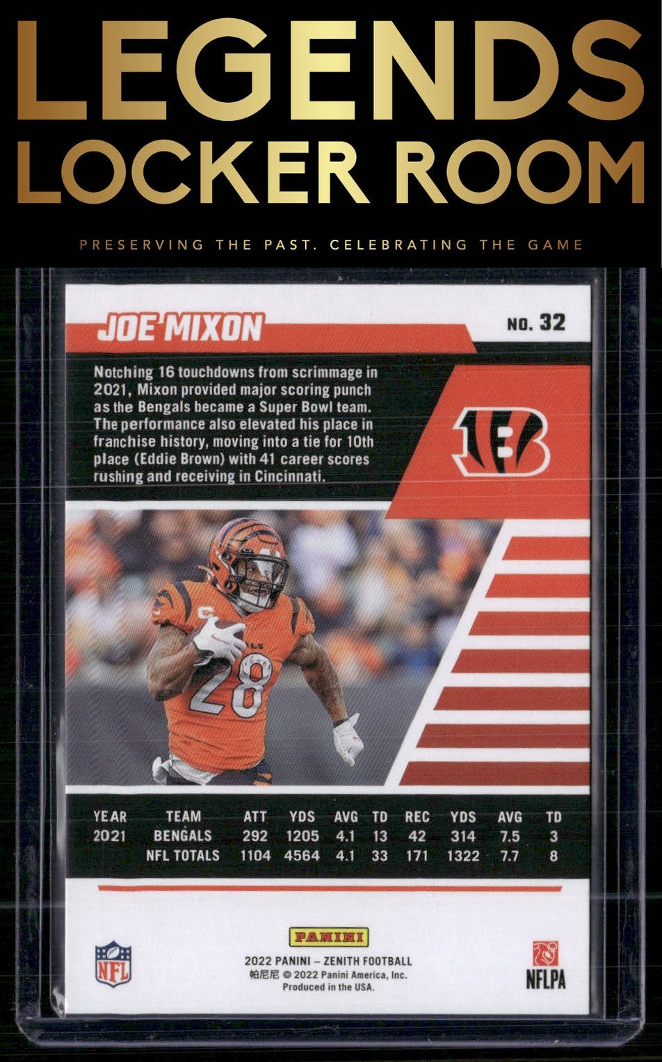 2022 Zenith #32 Joe Mixon