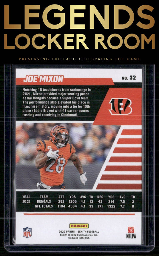 2022 Zenith #32 Joe Mixon