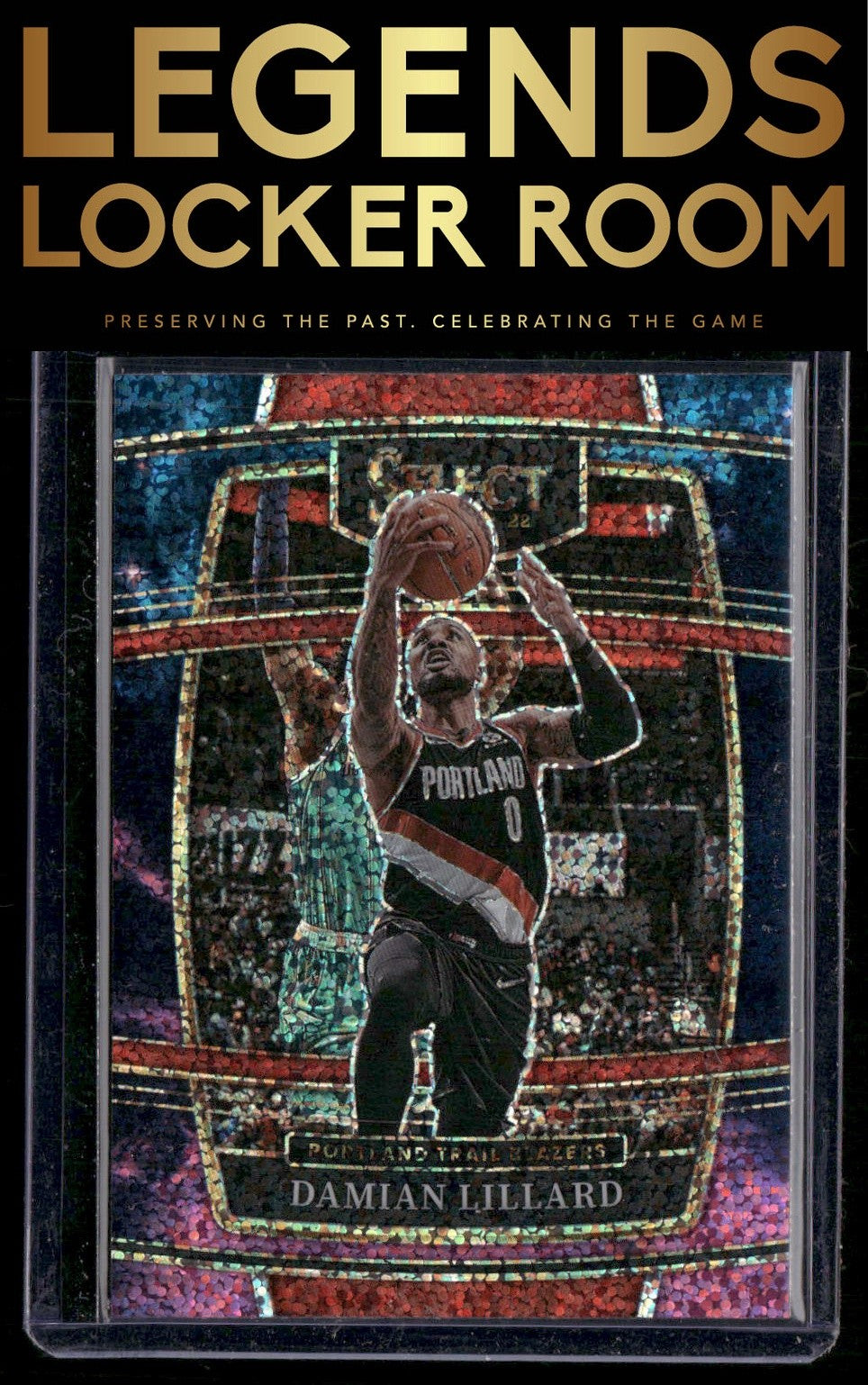 2021-22 Panini Select #3 Damian Lillard Cosmic Prizms