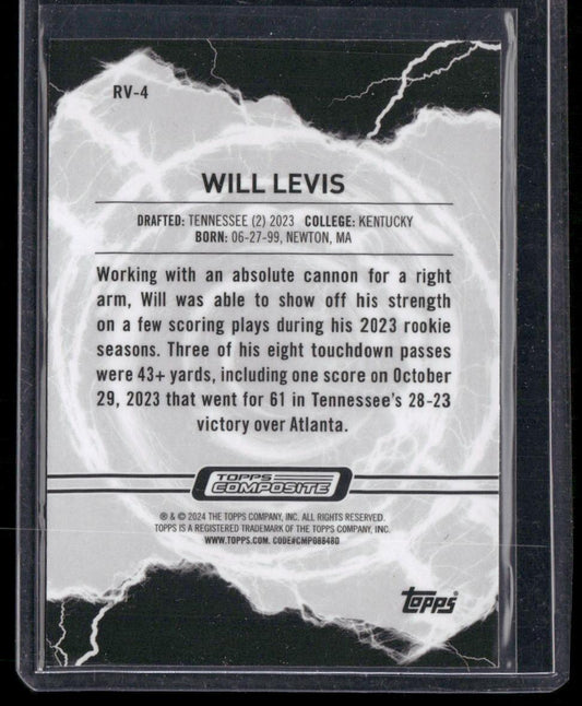2023 Topps Composite #RV-4 Will Levis Resurgence Voltaic