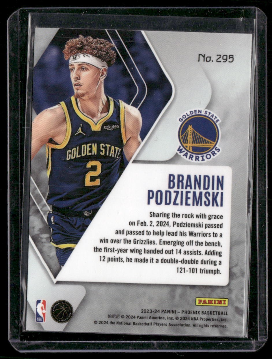 2023-24 Panini Phoenix #295 Brandin Podziemski