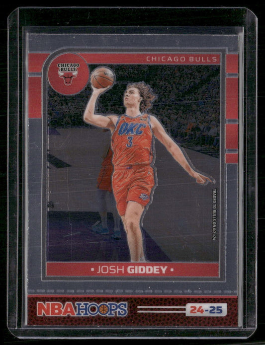 2024-25 Hoops #217 Josh Giddey Premium Prizms Silver