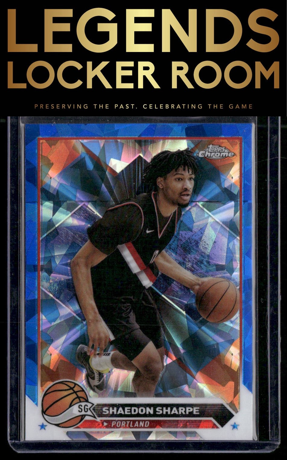 2023-24 Topps Chrome Sapphire Edition #71 Shaedon Sharpe