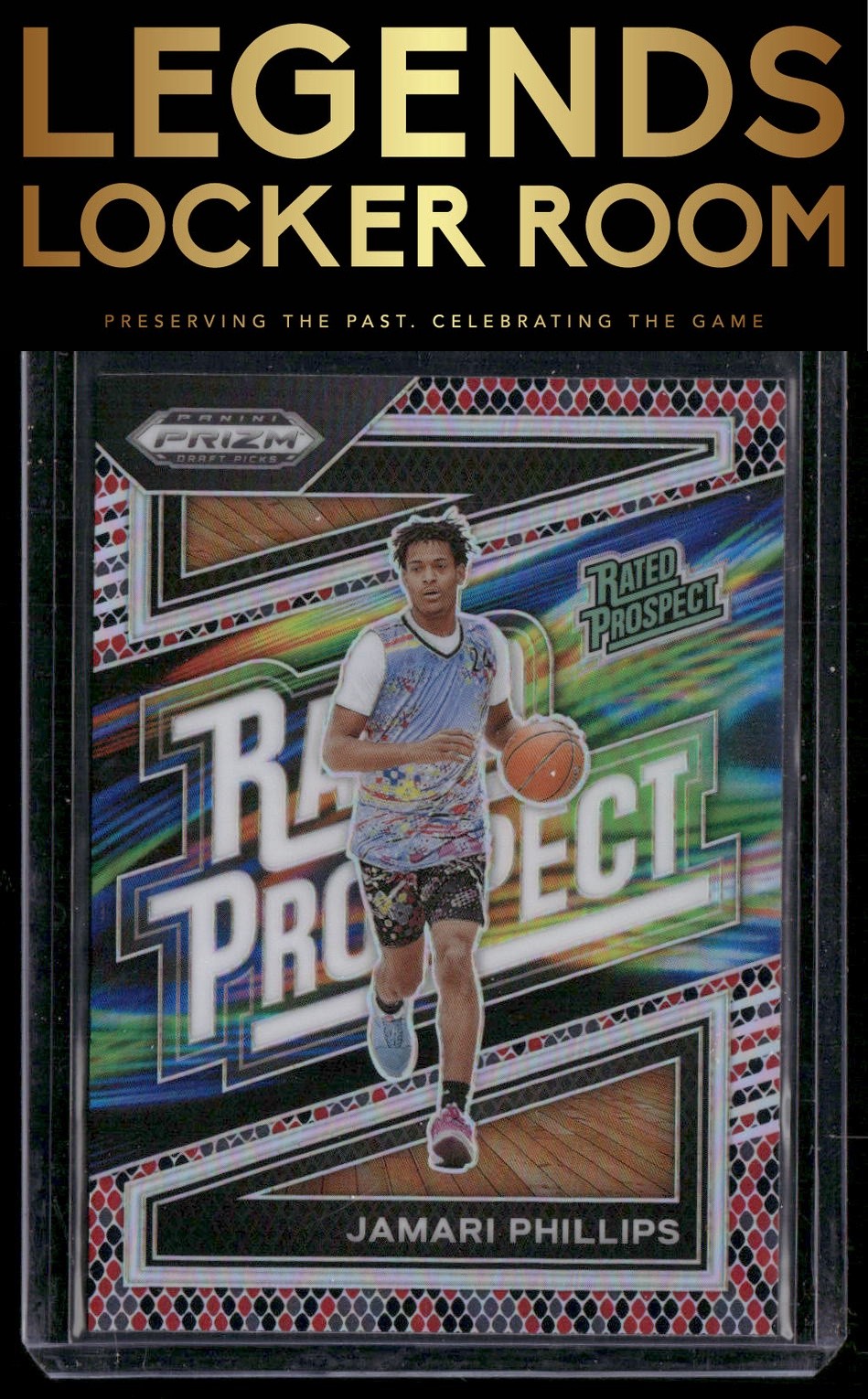 2024 Panini Prizm Draft Picks Jamari Phillips Rated Prospect Prizms Snakeskin