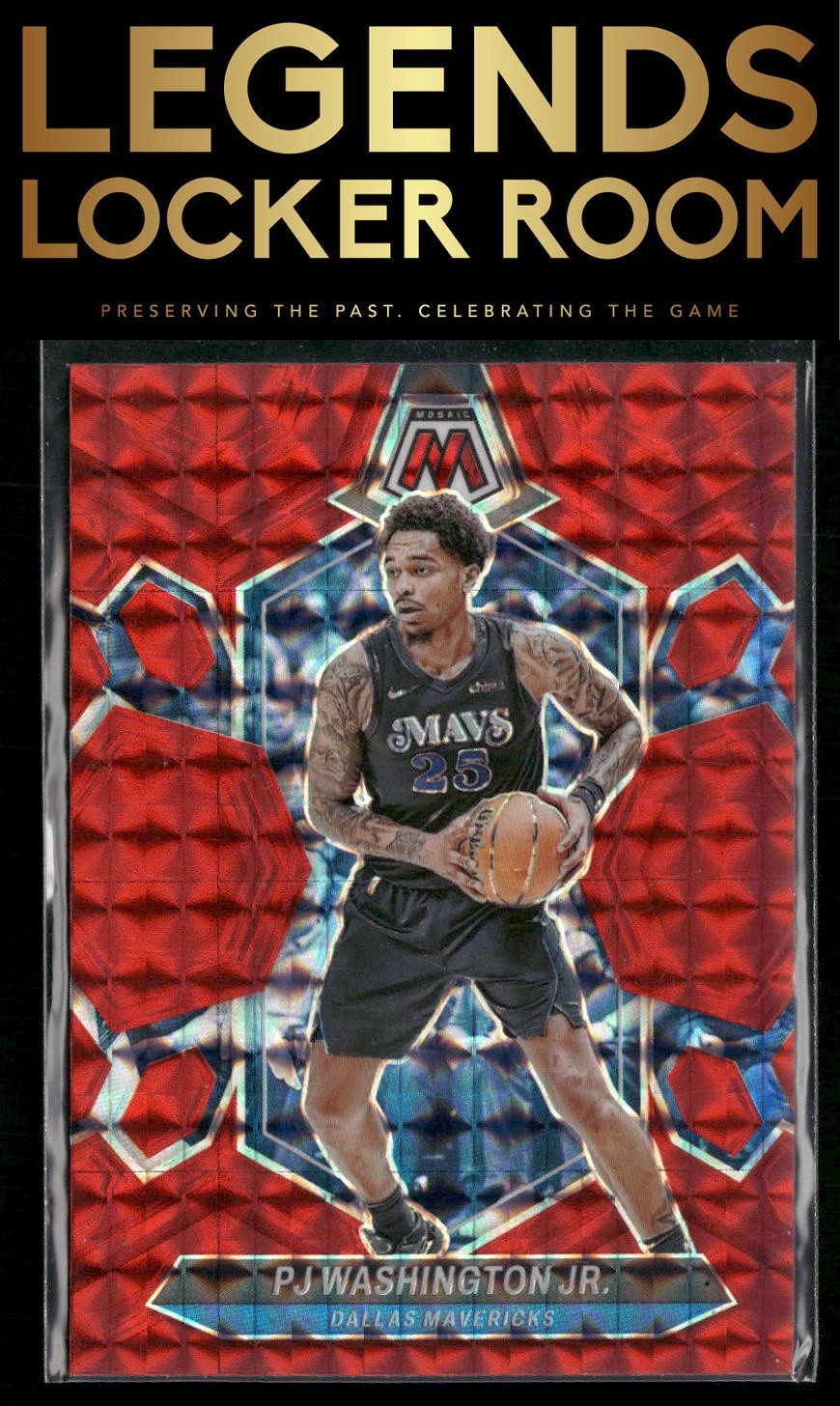 2023-24 Panini Mosaic #80 P.J. Washington Jr. Red