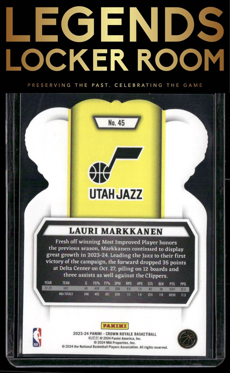 2023-24 Panini Crown Royale #45 Lauri Markkanen