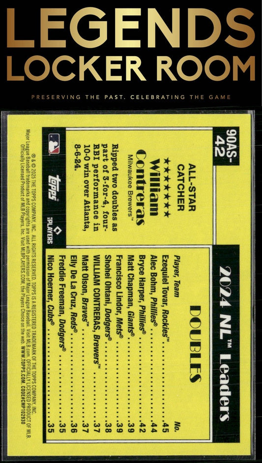 2025 Topps William Contreras 1990 Topps Baseball 35th Anniversary All-Stars
