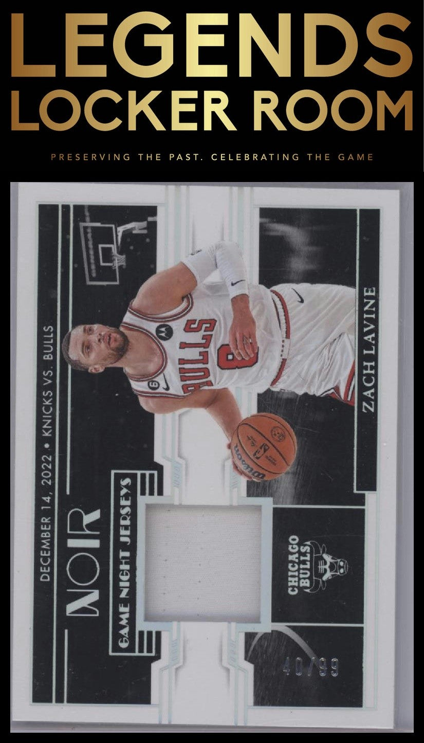 2023-24 Panini Noir #GNJ-LAV Zach LaVine Game Night Jerseys #/99