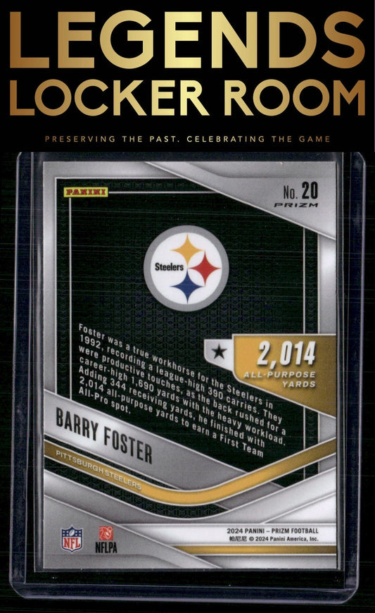 2024 Panini Prizm #20 Barry Foster All Purpose Silver Prizm