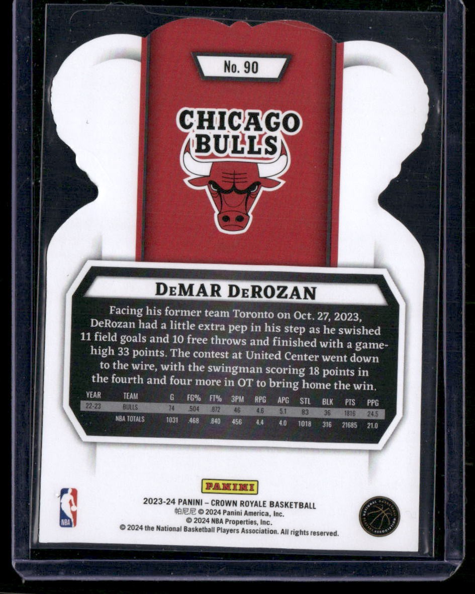 2023-24 Panini Crown Royale #90 DeMar DeRozan