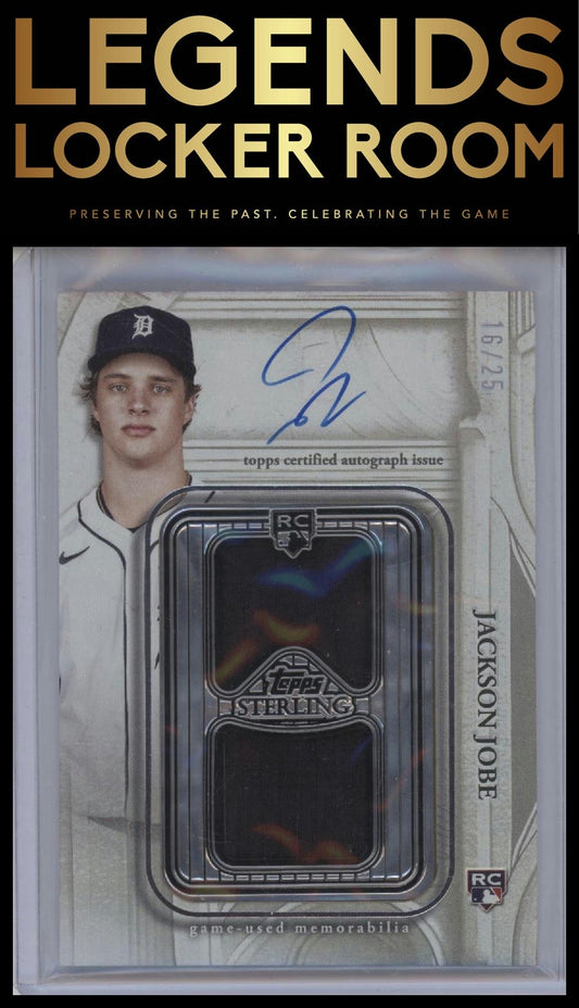 2024 Topps Sterling #SDBA-JJ Jackson Jobe Debut Autograp Dual Relic /25