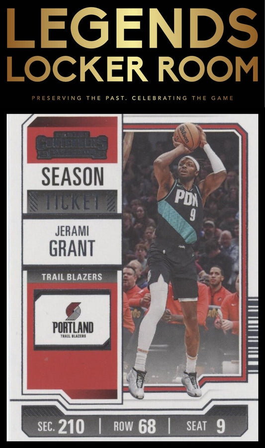 2023-24 Panini Contenders #6 Jerami Grant Season Ticket Retail