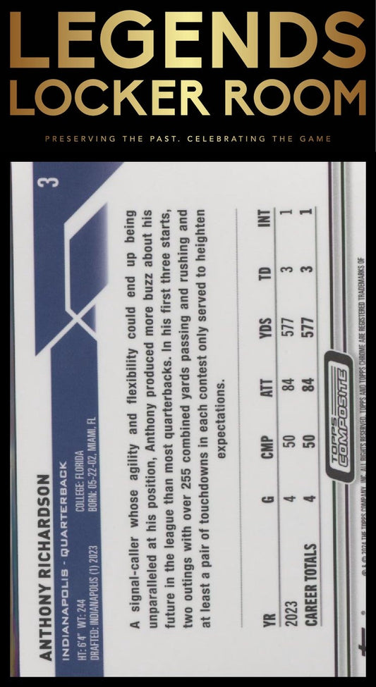 2023 Topps Composite #3 Anthony Richardson
