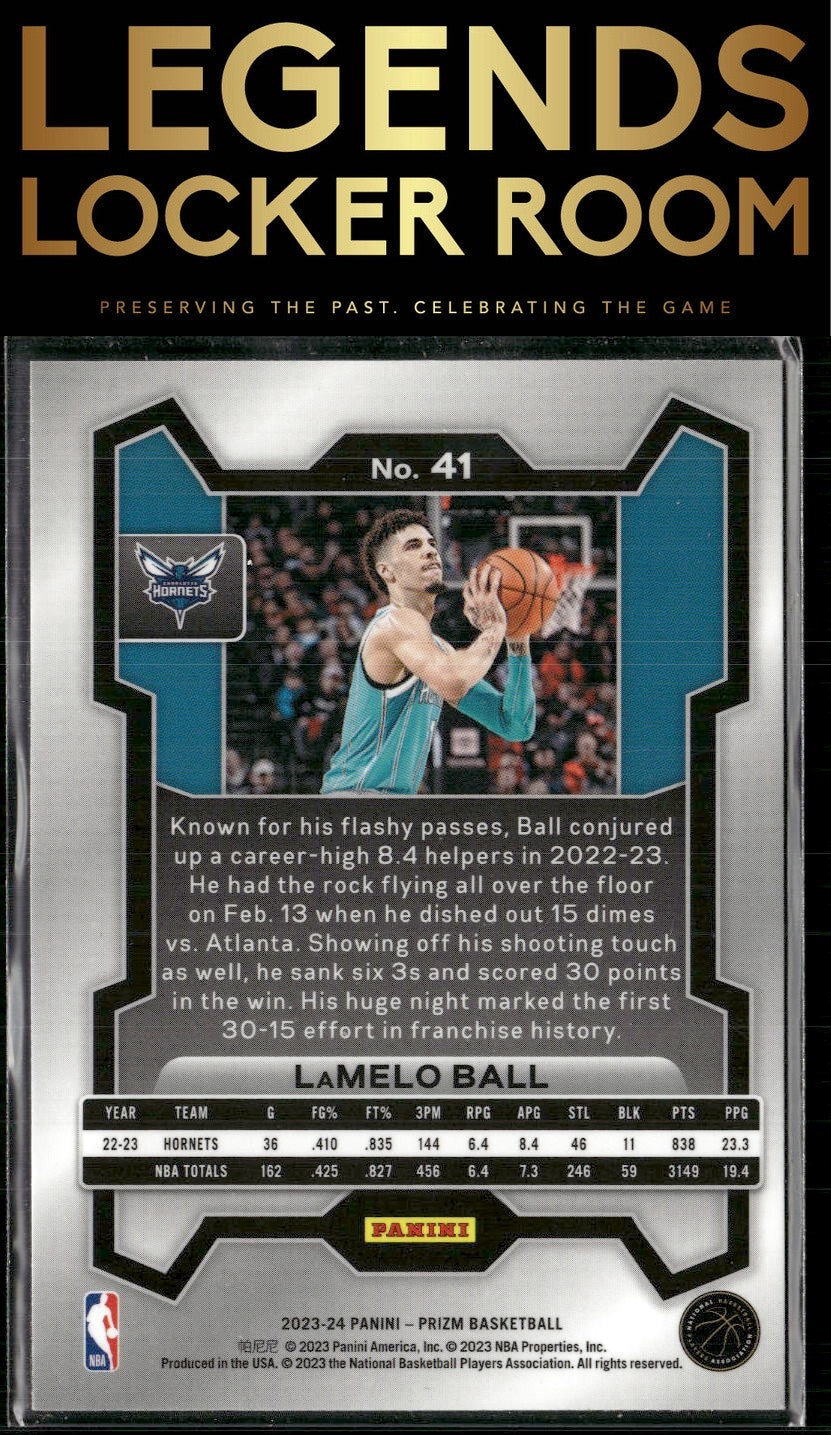 2023-24 Panini Prizm #41 LaMelo Ball