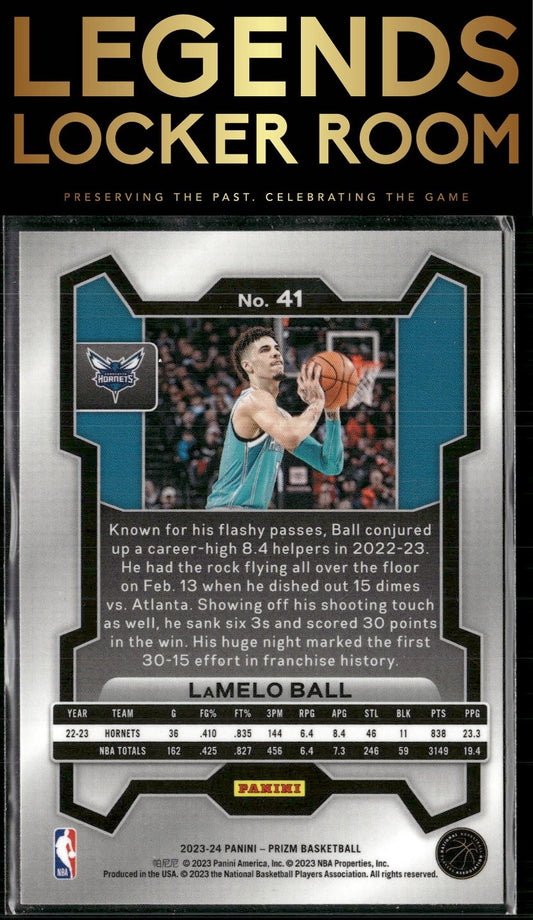 2023-24 Panini Prizm #41 LaMelo Ball