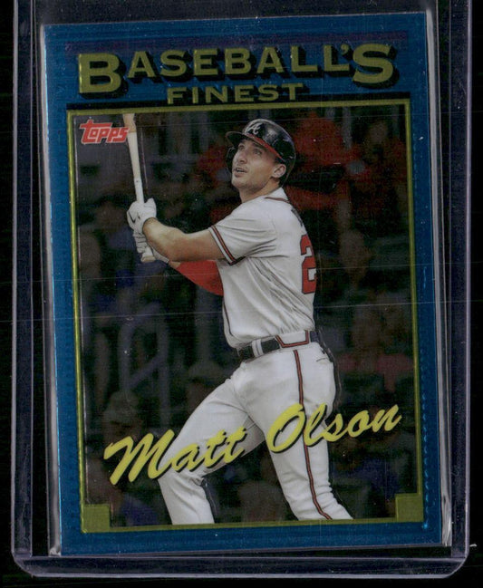 2024 Finest #93-6 Matt Olson What If... 1993 Finest Prototypes