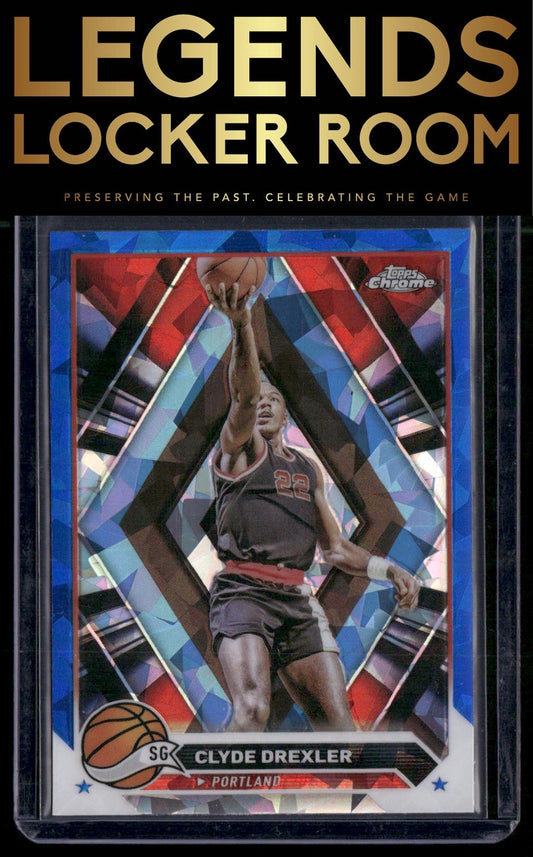 2023-24 Topps Chrome Sapphire Edition #72 Clyde Drexler