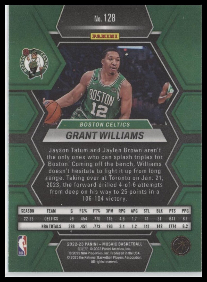 2022-23 Panini Mosaic #128 Grant Williams