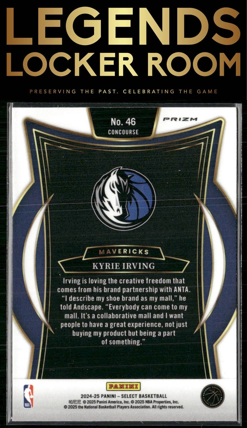 2024-25 Panini Select #46 Kyrie Irving Tri-Color Prizm