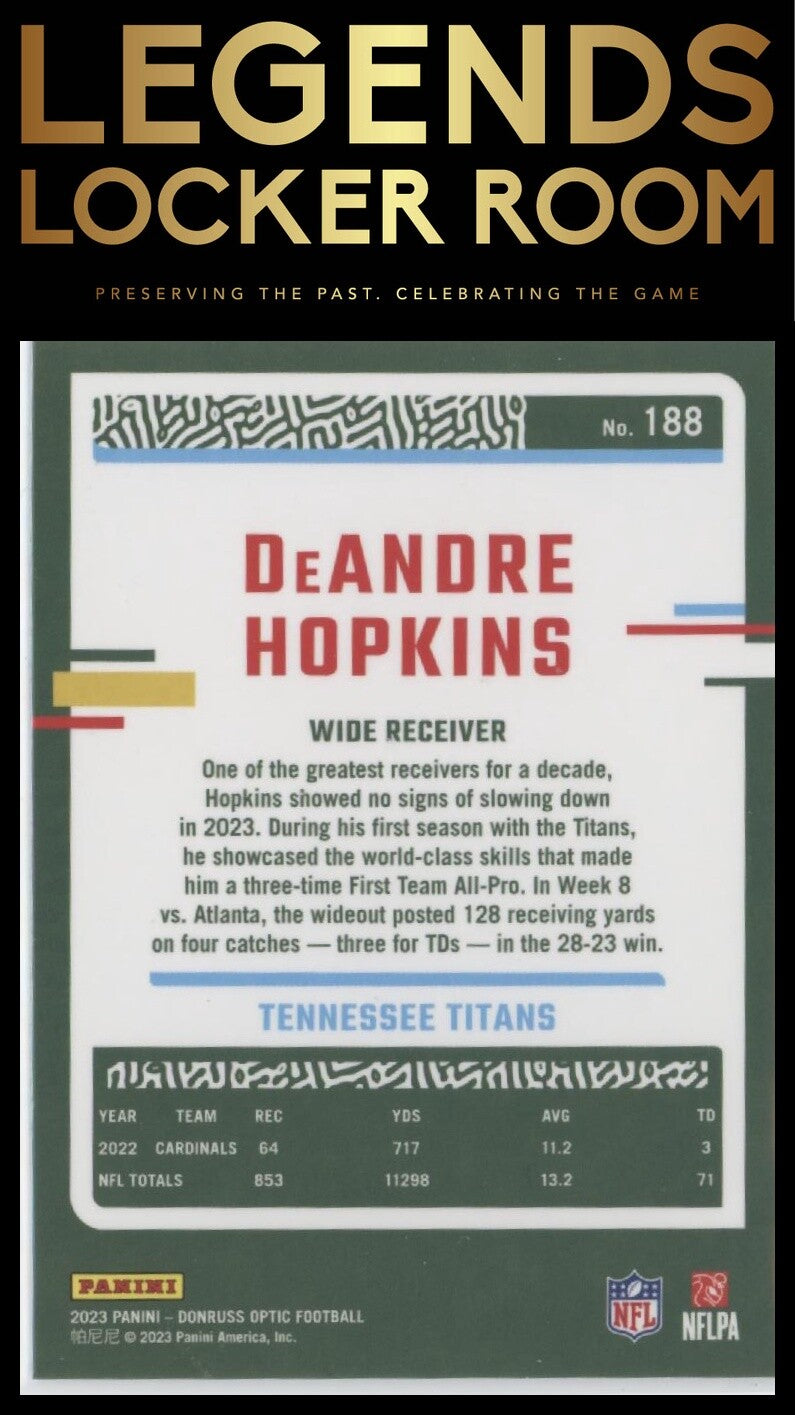 2023 Donruss Optic #188 DeAndre Hopkins