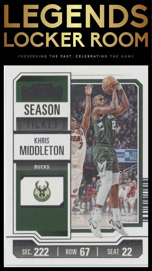 2023-24 Panini Contenders #49 Khris Middleton Season Ticket Retail