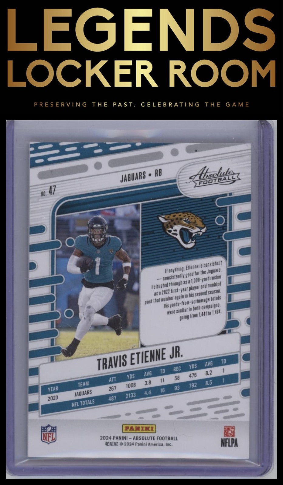 2024 Panini Absolute #47 Travis Etienne Jr. Red Spectrum #/125