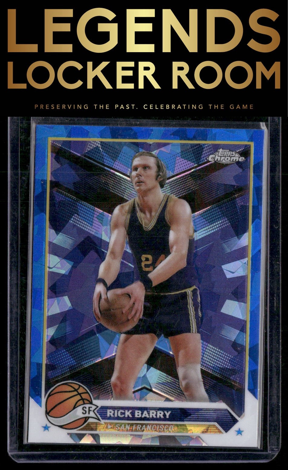 2023-24 Topps Chrome Sapphire #193 Rick Barry