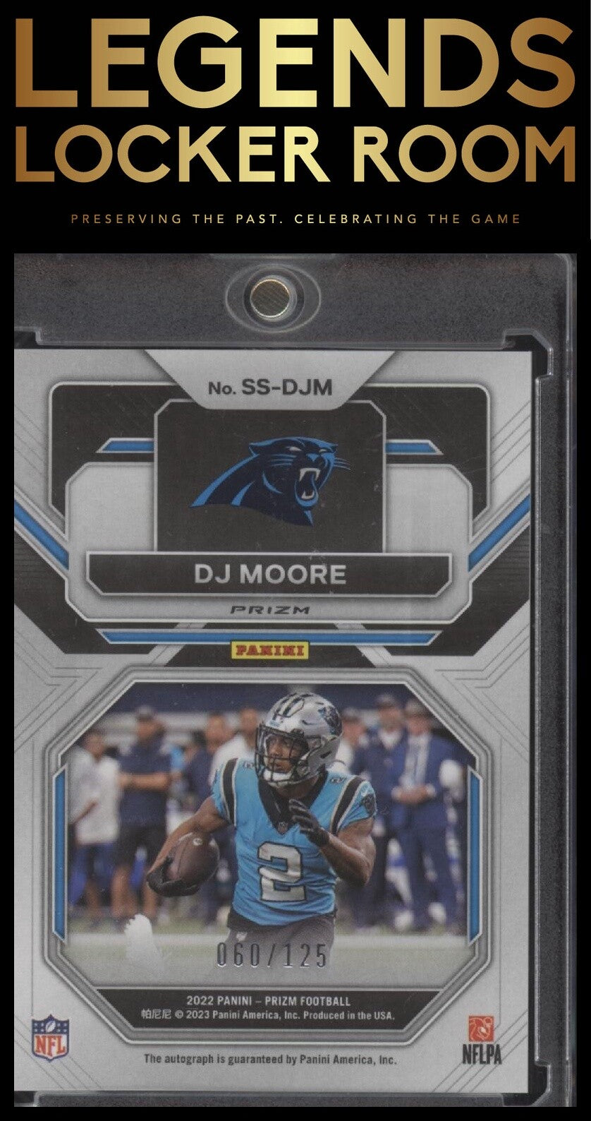 2022 Panini Prizm #SS-DJM DJ Moore Sensational Signatures #/125